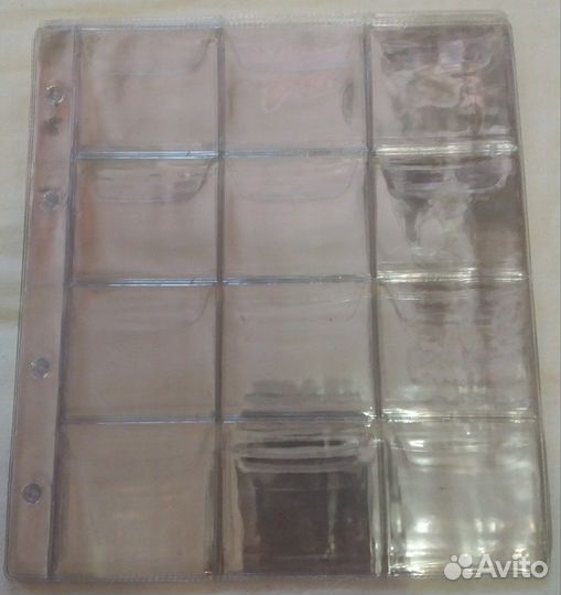 Листы для монет с клапанами. Numis новые