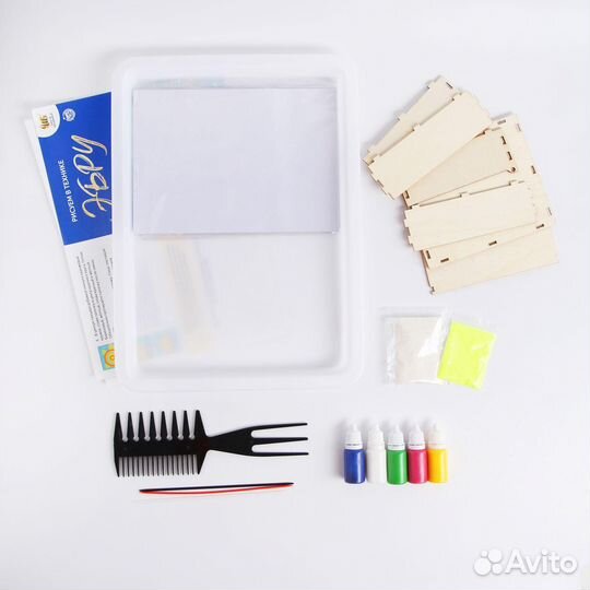 Набор творчества Эбру -рисование на воде, светится