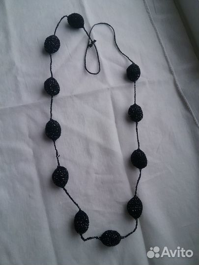 Бусы вязаные ручная работа