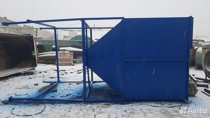 Бункер 10 куб с опорами для стружки в наличии