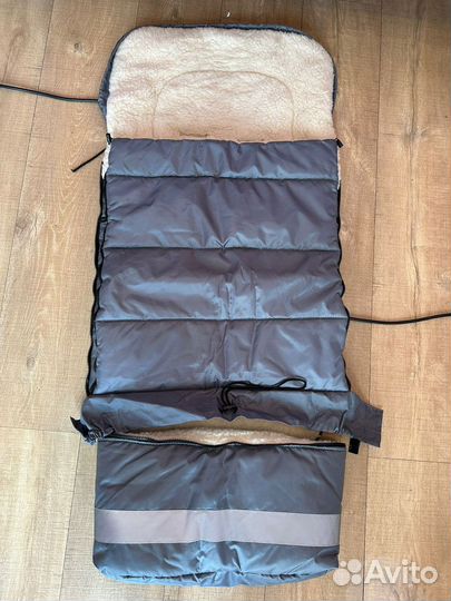 Меховой конверт в коляску овчина