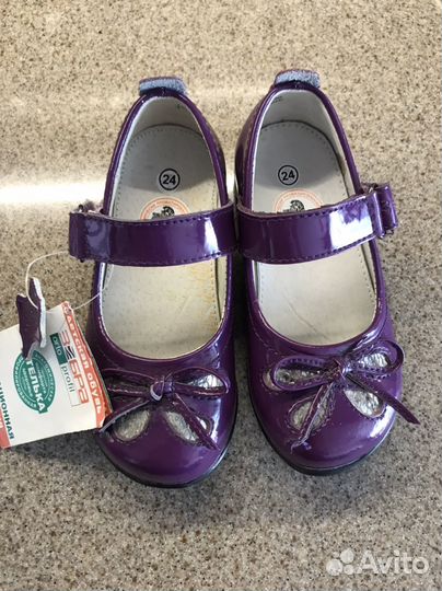 Новые туфли Зебра 24р