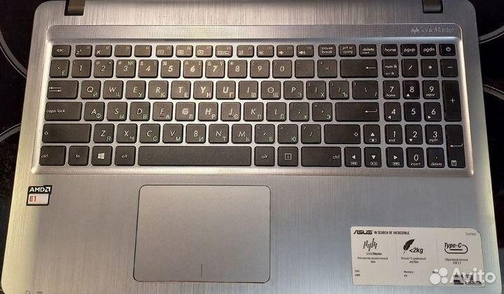 Ноутбук asus x540y