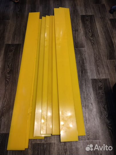 Скребки полиуретановые на дорожные катки 1300*150*