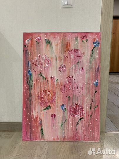 Картина акрилом на холсте