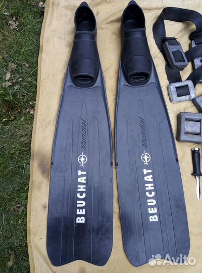 Ласты beuchat, сумка сарган