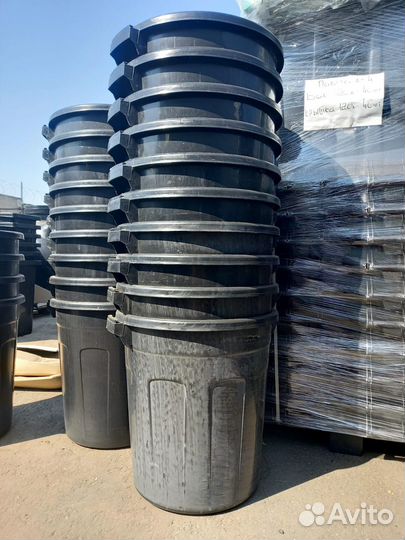 Бак для мусора 110 литров с герметичной крышкой