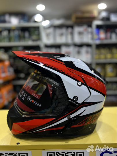 Шлем MT synchrony DUO sport dual blackredwhite