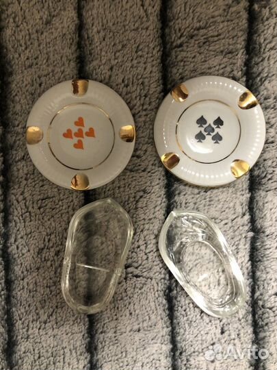 Пепельница эгоист башмачок Богемия 6 штук