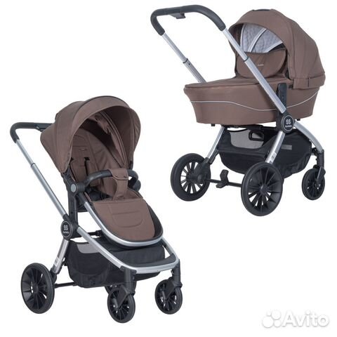 Коляска модульная 2в1 Baby shell BBS коричневый