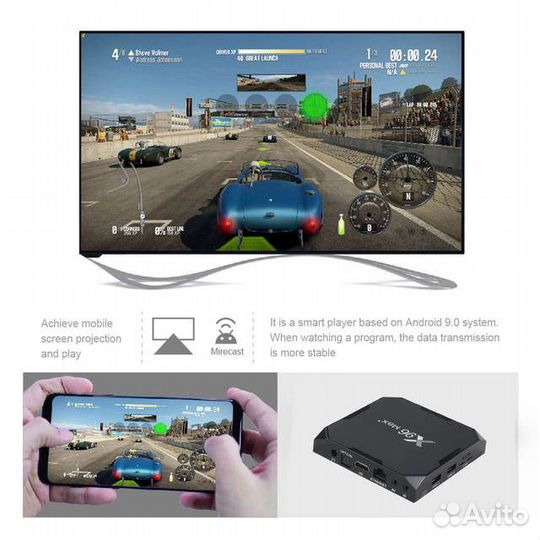 Приставка X96 Max Plus 16-64GB -Гарантия,Настройка