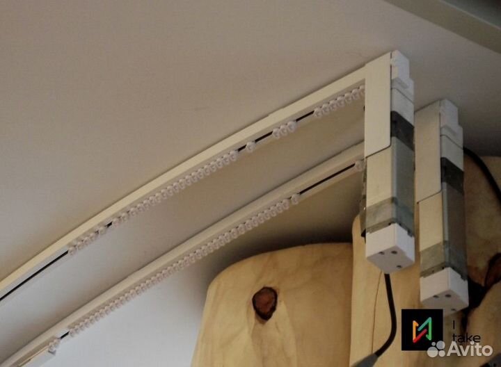 Электрокарниз для штор (голосовое управление)