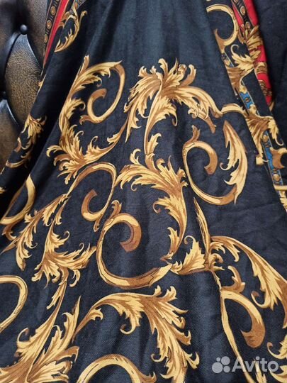 Огромный платок шаль versace шерсть италия