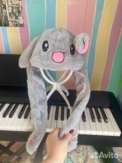 Шапка с ушами зайца