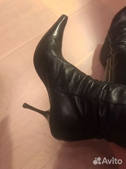 Сапоги демисезанные натуральная кожа 39р