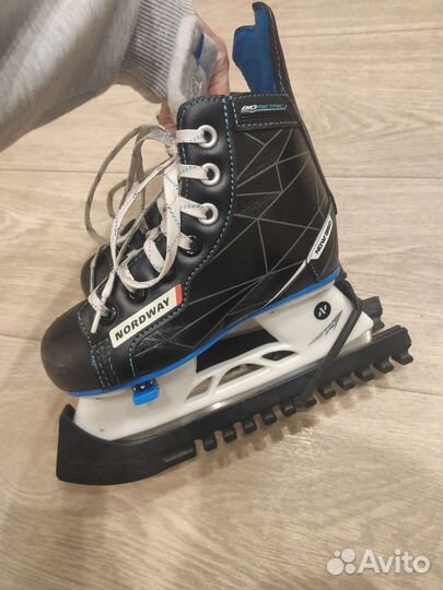 Коньки хоккейные раздвижные детские nordway