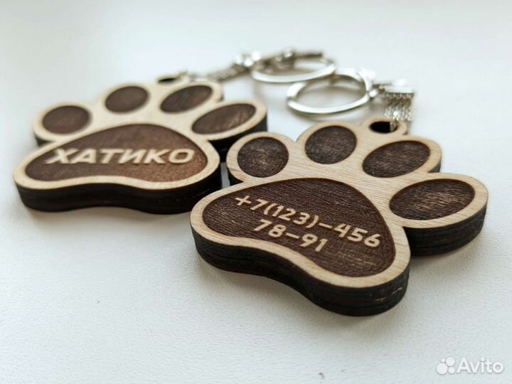 Адресники, брелоки для животных на ошейник