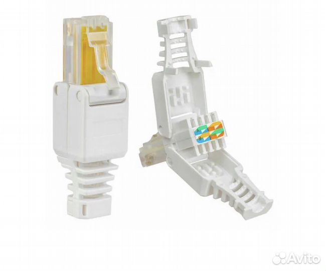 Коннектор ждек штекер RJ-45 (8p8c) быстрозажимной