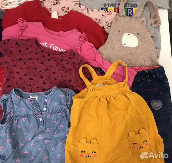 Фирменная Одежда для девочки пакетом размер 80 74