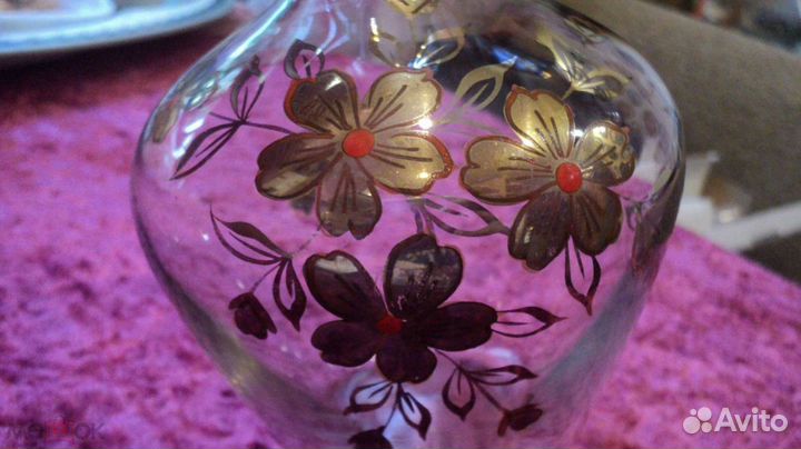 RAR до 1917 г. Редчайший Графин Цветы Мальцов