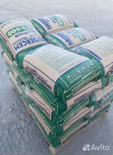 Портландцемент haidercem Premium М 500 Д0 / мешок