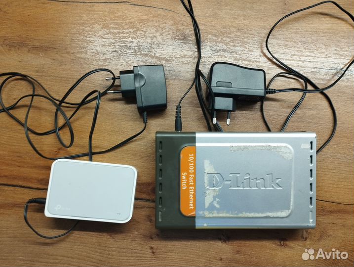 Коммутаторы D-Link DES-1008D и TP-Link TL-SF1005D