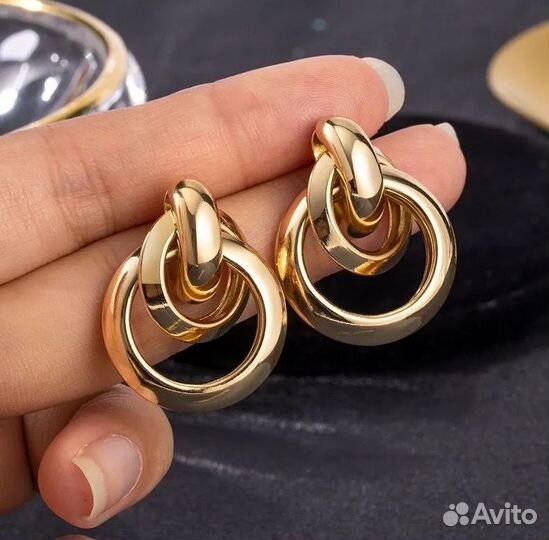 Серьги крупные 