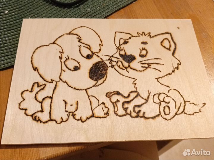 Картины на дереве выжгано