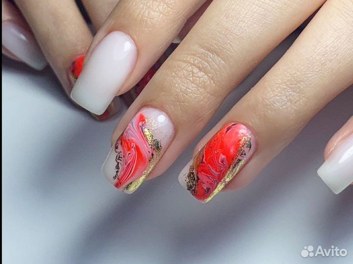 Маникюр, педикюр, гель-лак, наращивание ногтей