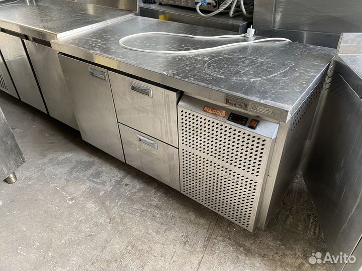 Холодильный стол hicold с ящиками