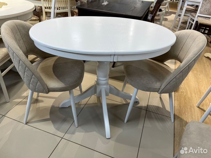 Стол обеденный овальный раздвижной