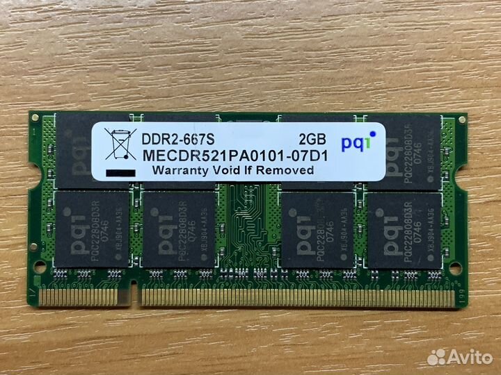 Память для ноутбука 2Gb DDR2 667MHz PQI