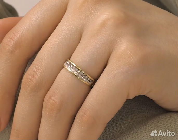 Кольцо с коньячными бриллиантами SL