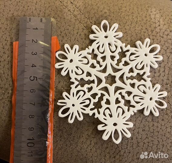 Снежинки из пластика (многоразовые)