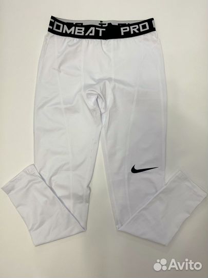 Тайтсы белые Nike (термо штаны)