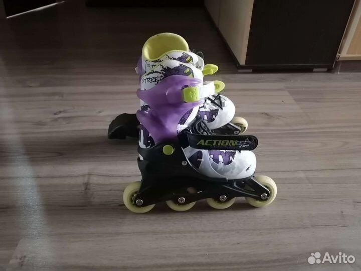 Роликовые коньки детские раздвижные