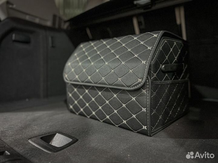 Органайзер M черный, белая строчка 2