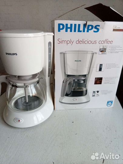 Кофеварка капельная philips новая