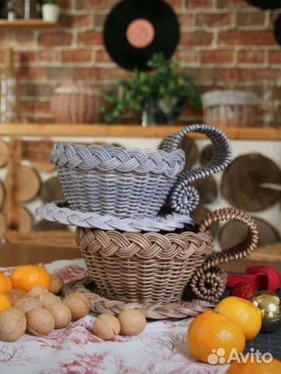 Плетеные корзины - чаши