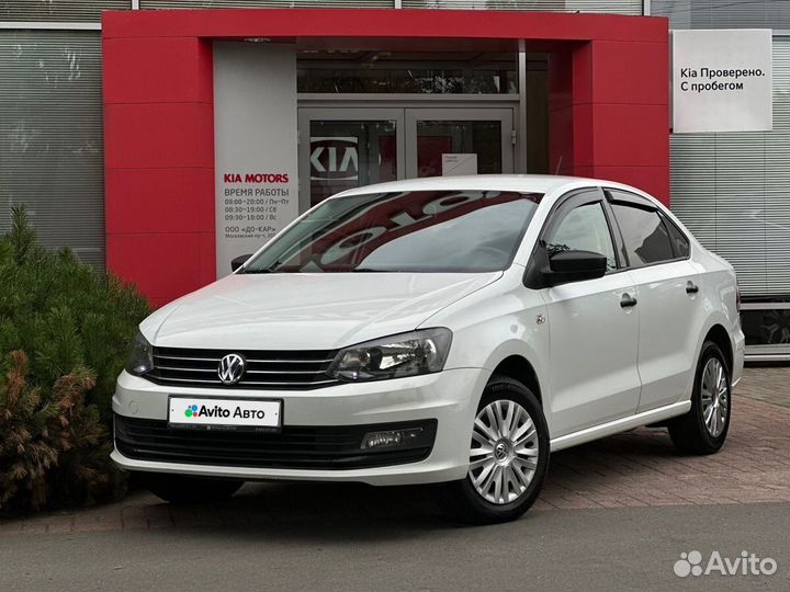 Volkswagen Polo 1.6 AT, 2018, 132 485 км