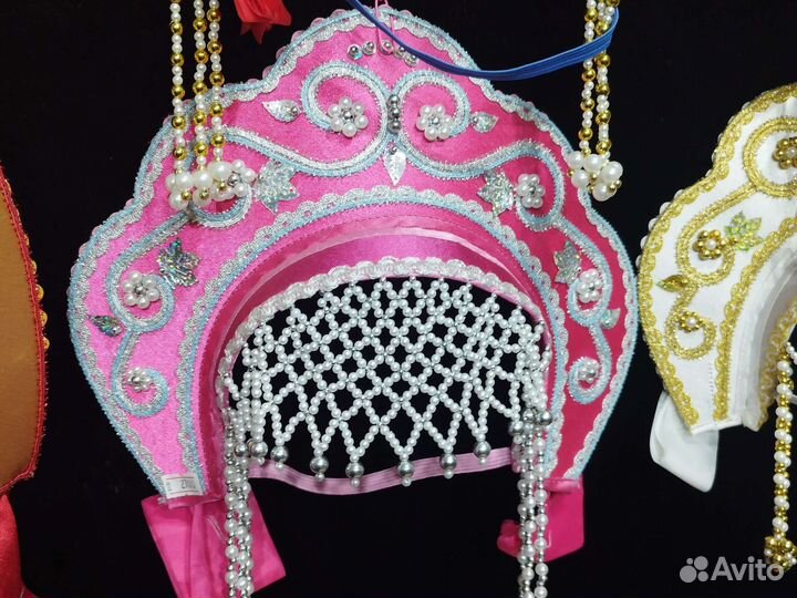 Кокошник для снегурочки прокат