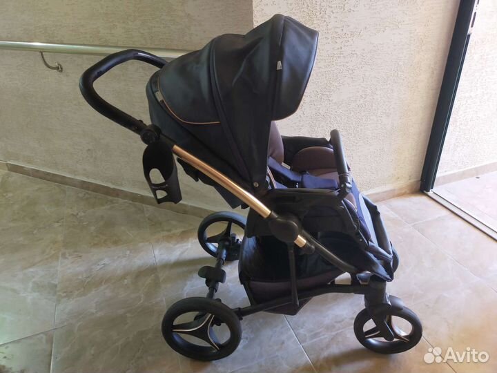 Коляска 2 в 1 эко кожа Bebetto Torino