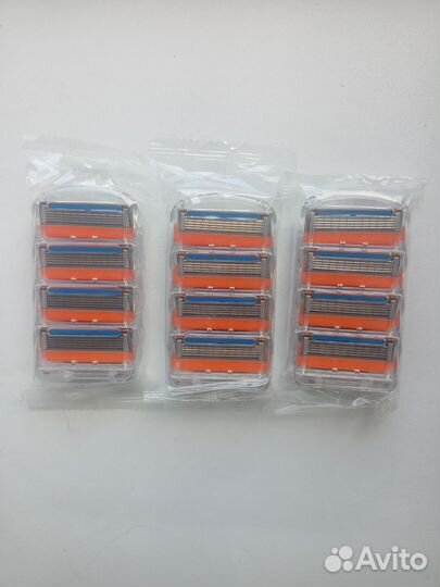 Сменные кассеты лезвия для бритвы Gillette Fusion