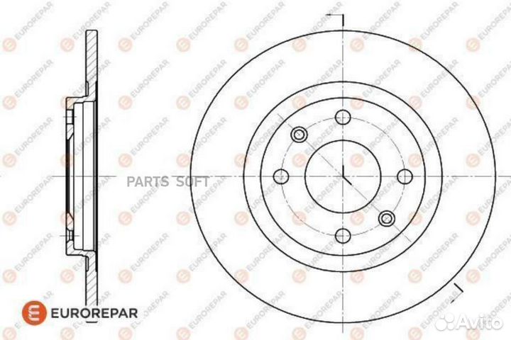 Eurorepar 1618859980 Набор передних тормозных дисков (2 шт)
