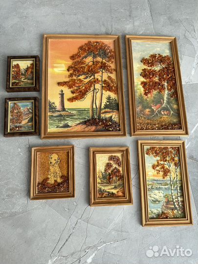 Картины из янтаря