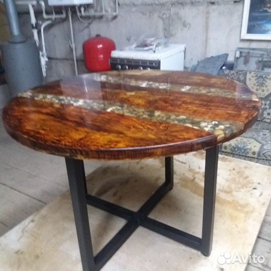 Журнальный стол Лофт.Массив дуба