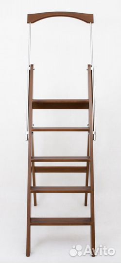Стремянка деревянная серж 5 ступеней венге (сдр-05