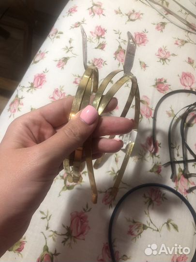 Заготовки для ободков для волос металлические 7 мм