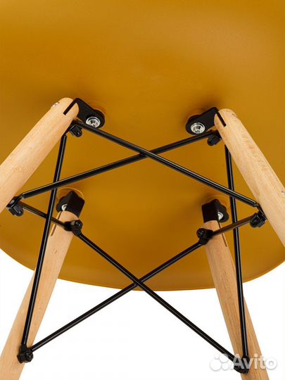Стул в стиле eames DSW, светло- коричневый, 1 шт