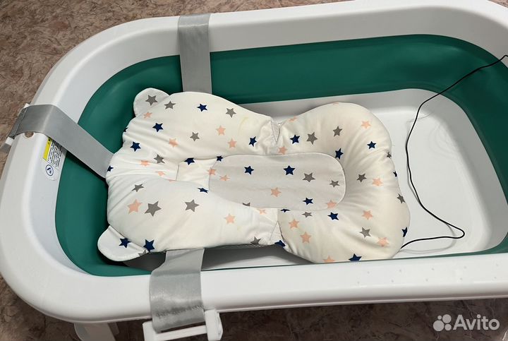 Ванночка для купания складная с матрасиком